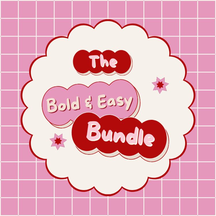 The Bold And Easy Bundle — 6 pop culture colouring pages from What Emma's Watching