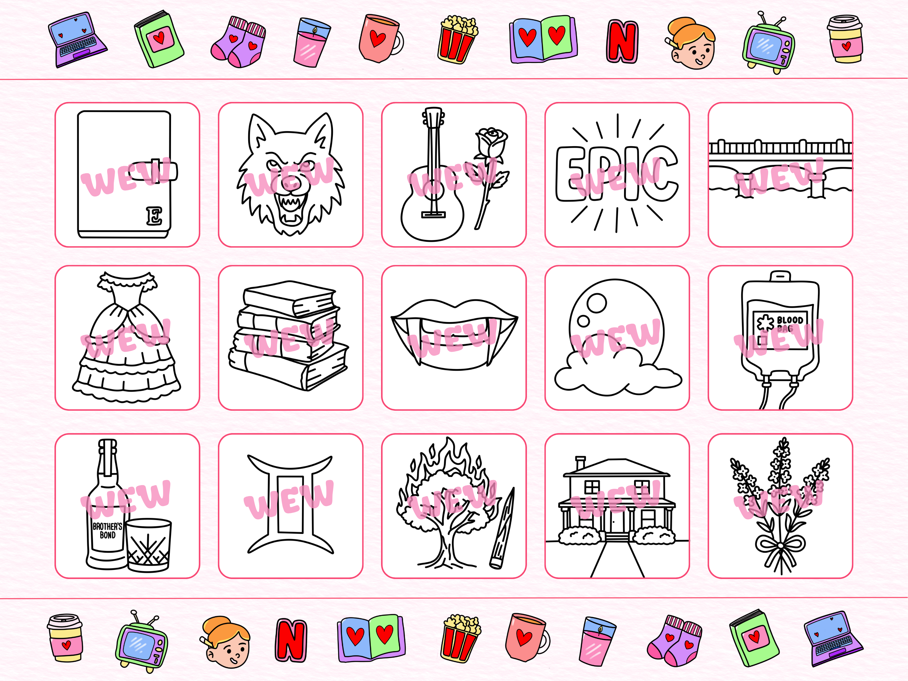 Mystic Vampires Bold And Easy Colouring Book