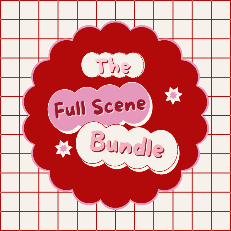 The Full Scene Bundle — 6 pop culture colouring pages from What Emma's Watching