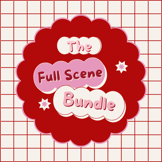The Full Scene Bundle — 6 pop culture colouring pages from What Emma's Watching