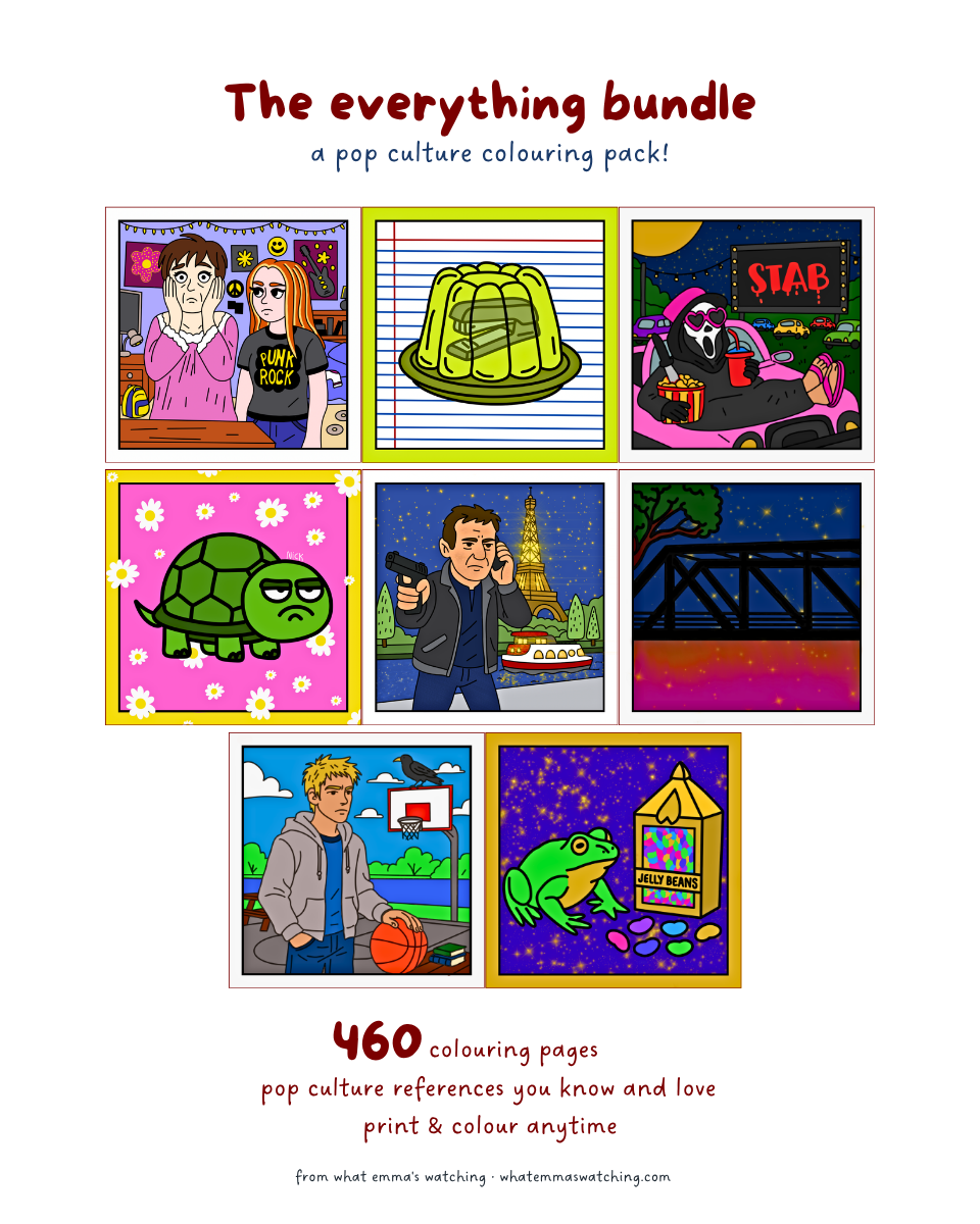 The Everything Bundle colouring page preview with watermark