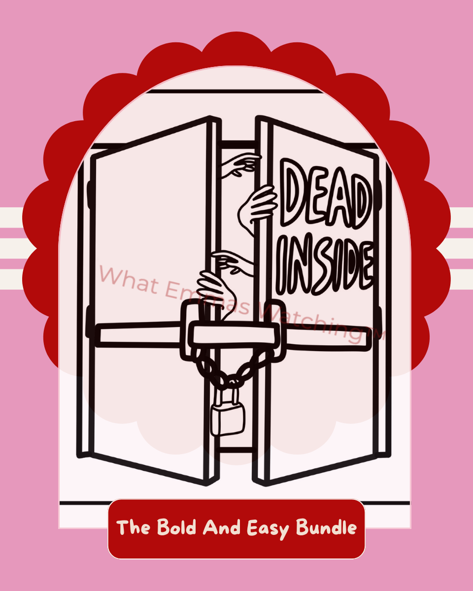 The Bold And Easy Bundle colouring page preview with watermark