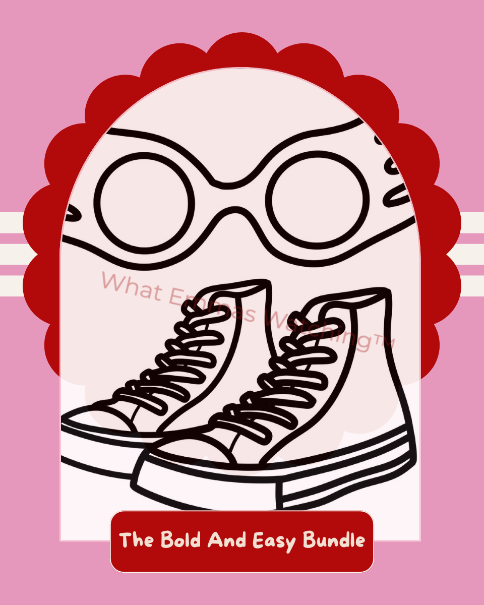 The Bold And Easy Bundle colouring page preview with watermark